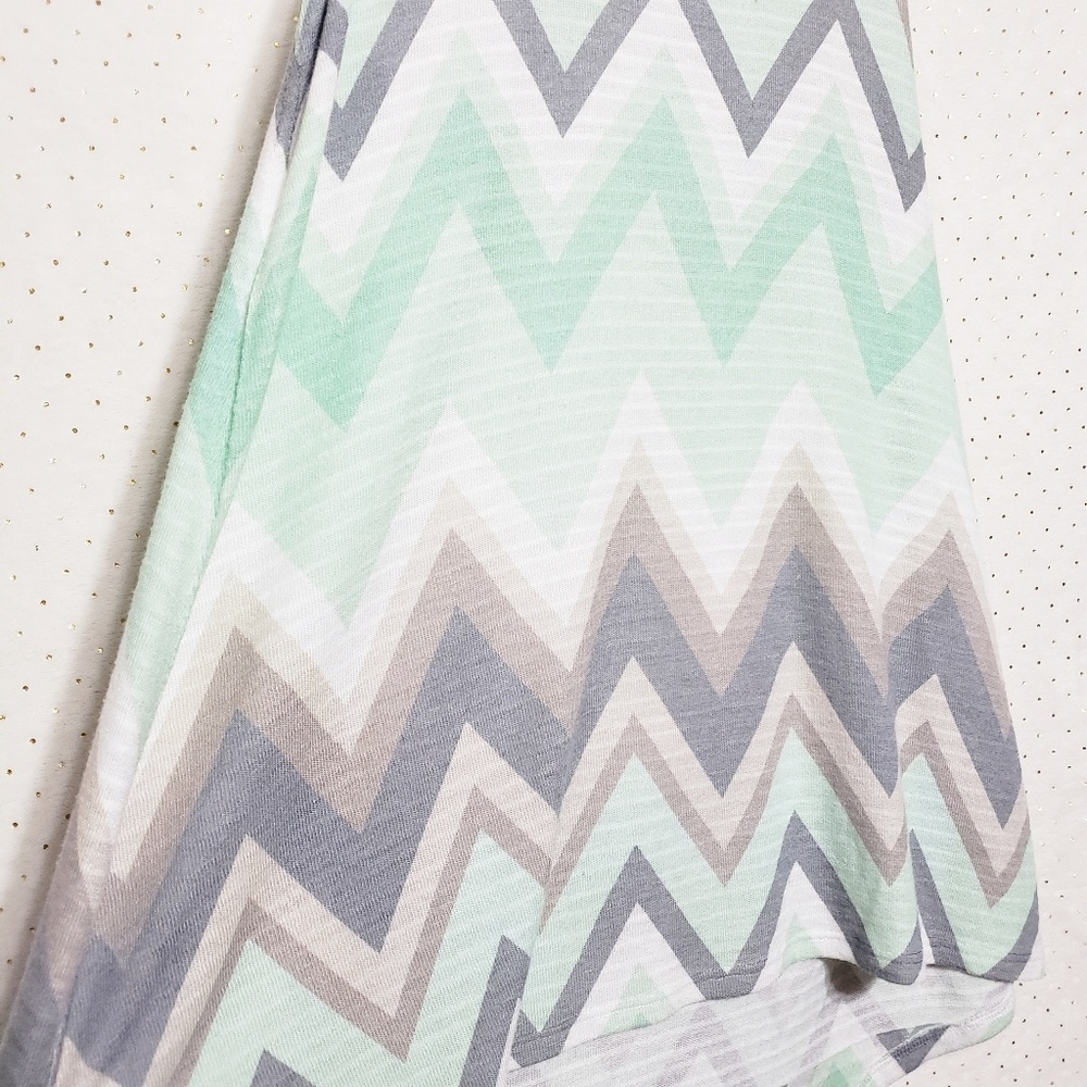 Mint & Gray Print "Glamour" Tank *Enti* Sz S* - Picture 3 of 6